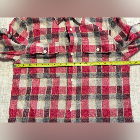 Re/Done Flannel Plaid Print Long Sleeve Shirt XS - Picture 6 of 9